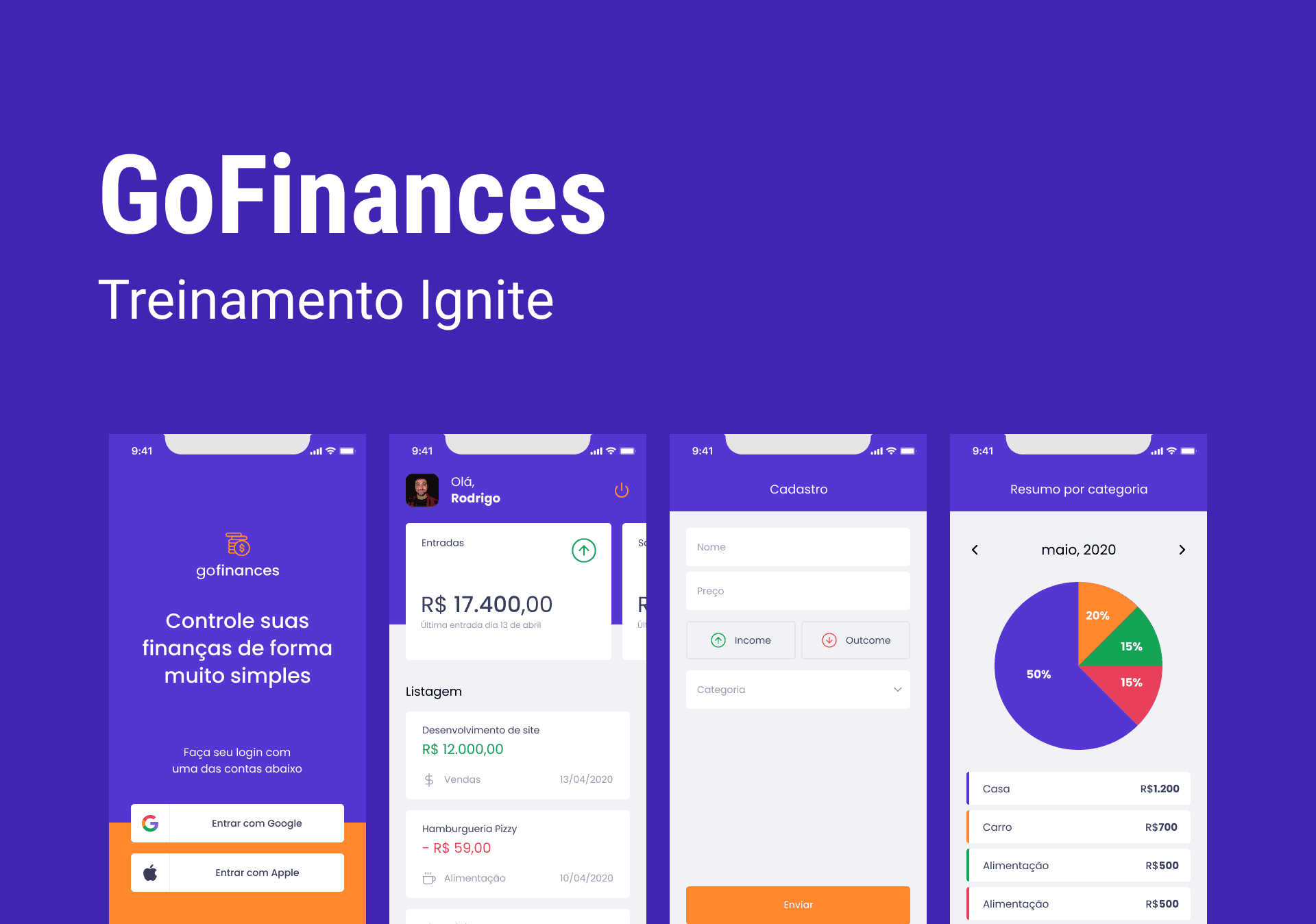 Go Finances App